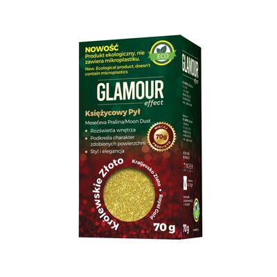Brokat Glamour Effect Księżycowy Pył Eco królewskie złoto 70 g