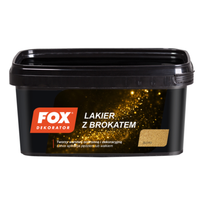 Lakier z brokatem złoto 1 l FOX Dekorator