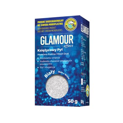 Brokat Glamour Effect Księżycowy Pył BIO biały 50 g