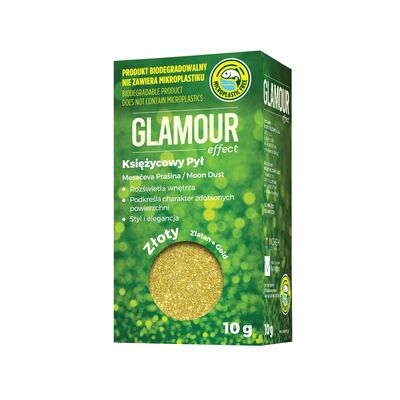 Brokat Glamour Effect Księżycowy Pył BIO złoty 10 g