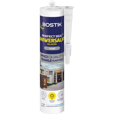 Silikon uniwersalny PERFECT 280 ml szary