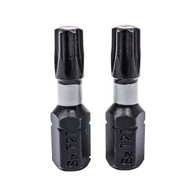 Końcówki wkrętakowe udarowe Torx T27 x 25 mm, 2 szt.
