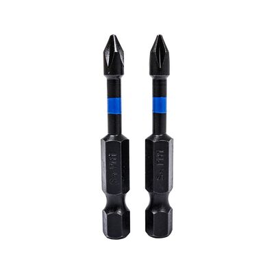 Końcówki wkrętakowe udarowe krzyżowe PH1 x 50 mm, 2 szt.