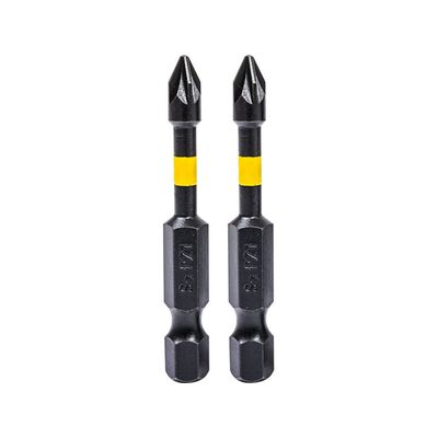 Końcówki wkrętakowe udarowe krzyżowe PZ1 x 50 mm, 2 szt.