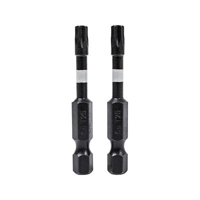 Końcówki wkrętakowe udarowe Torx T25 x 50 mm, 2 szt.