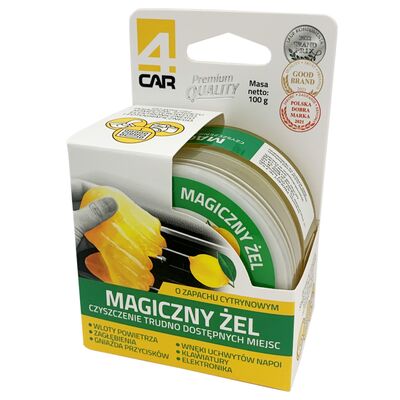 Magiczny żel do czyszczenia trudno dostępnych miejsc cytryna 100 g 4Car