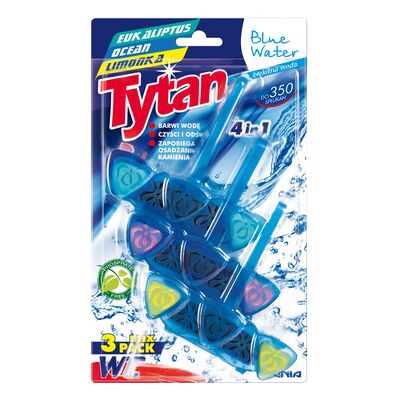 Kostka do WC Tytan Blue Water Eukaliptus, Ocean, Limonka 3 szt.