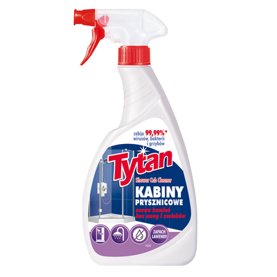 Płyn do mycia i dezynfekcji kabin prysznicowych Tytan spray