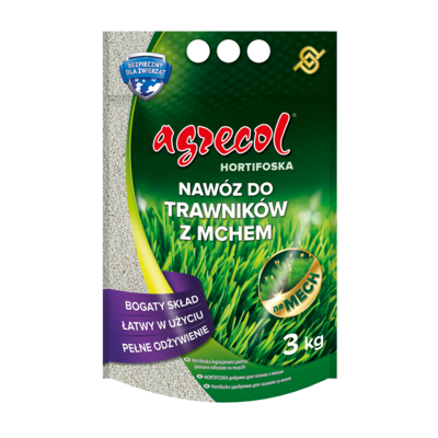 Nawóz Hortifoska do trawników z żelazem 3 kg Agrecol