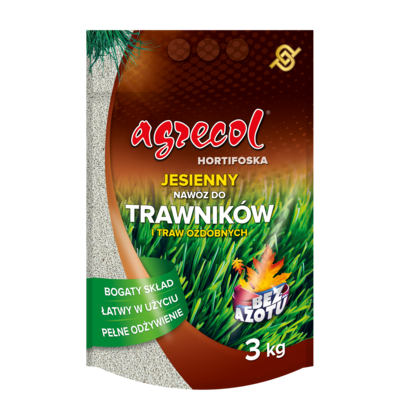 Nawóz Hortifoska jesienna do trawników 3 kg Agrecol