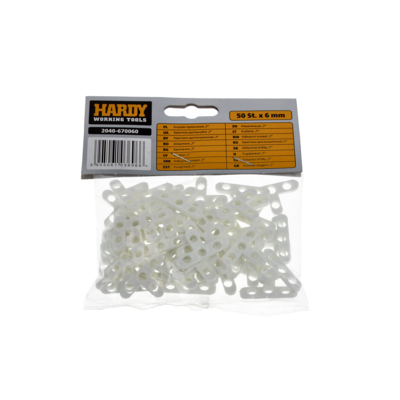 Krzyżyki dystansowe *T* do glazury 6 mm woreczek 50 sztuk Hardy