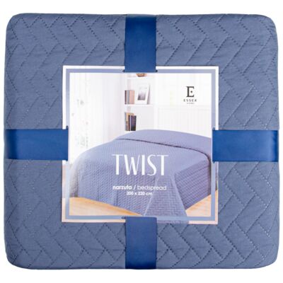 Narzuta Twist 240 x 260 cm granatowy