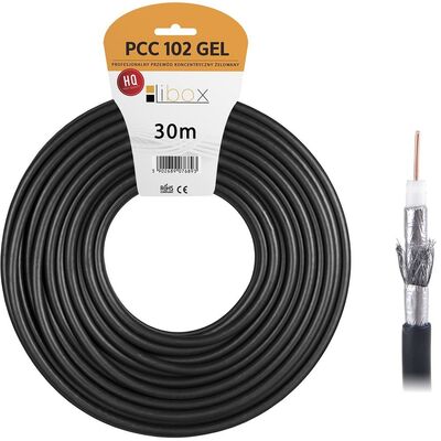Kabel koncentryczny żelowany RG6U PCC102GEL-30 30 m