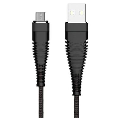 Kabel USB micro usb wzmacniany czarny LB0152 libox