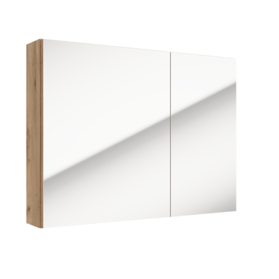 Szafka wisząca z lustrem SALSA E80 80 x 60 x 15 cm 2D0S DSM dąb craft złoty