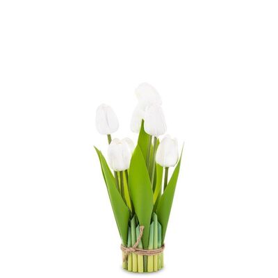 Bukiet tulipanów 28 cm biały