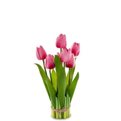 Bukiet tulipanów 28 cm różowy