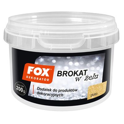 Brokat w żelu 01 złoty 200 g FOX Dekorator