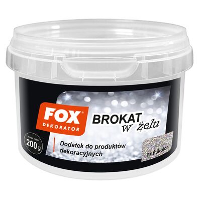 Brokat w żelu 02 multikolor 200 g FOX Dekorator