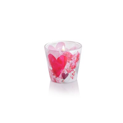 Świeca zapachowa w szkle Flowers Hearts