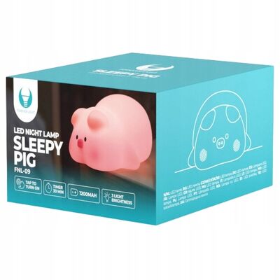 Lampka nocna LED śpiąca świnka FNL-09 forever light