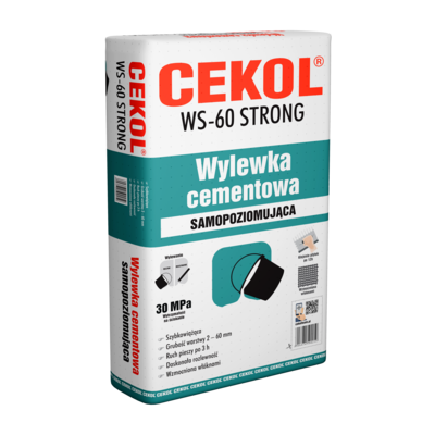 Wylewka cementowa samopoziomująca WS-60 STRONG 25 kg CEKOL