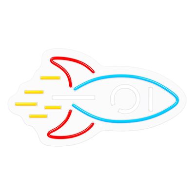 Neon plexi LED rakieta wielokolorowy NNE18 neolia