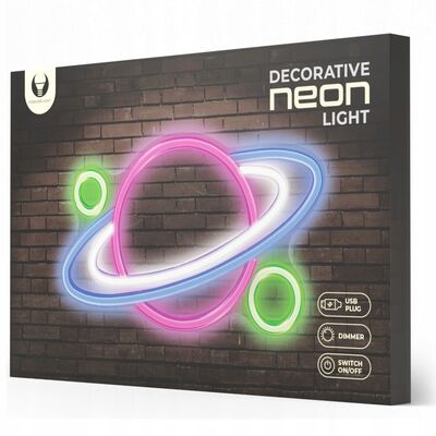 Neon plexi LED planet wielokolorowy FPNE05X forever light