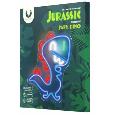 Neon plexi LED jurassic baby dino niebieski FLNJ01 forever light