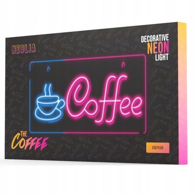 Neon plexi LED coffe niebiesko-różowy NNE11 neolia