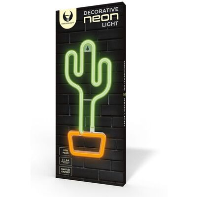 Neon LED kaktus pomarańczowo-zielony FLNEO2 forever light