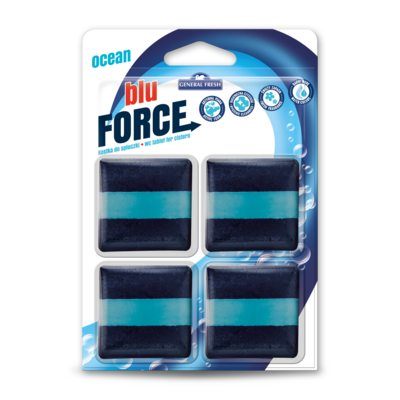 Kostka do spłuczki Blu Force kwadrat 4 sztuki General Fresh