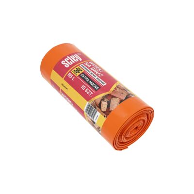 Zestaw 2 sztuki - Worki na gruz dwuwarstwowe pomarańczowe 85 l grubość 100 μm