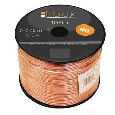 Kabel głośnikowy CCA 2 x 0,75 LB0006 libox