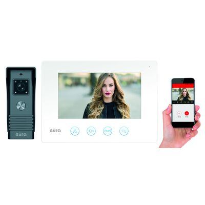 Wideodomofon Wi-Fi VDP-40A3 Feniks Prim biały Eura-Tech