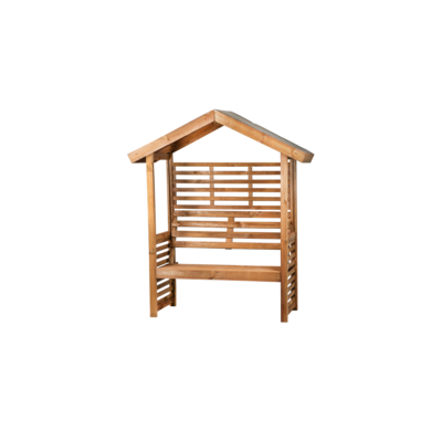 Pergola Aston z łąwką impregnacja brązowa