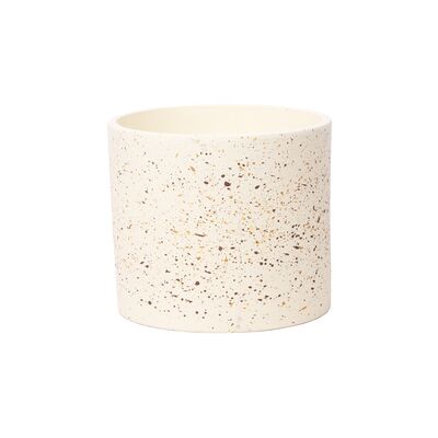 Osłonka ceramiczna Prado 12,5 cm kremowy - lastryko