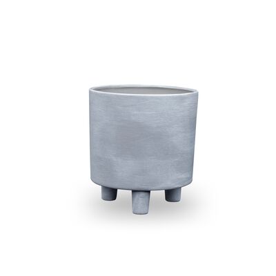 Osłonka ceramiczna Piso 19 cm szary