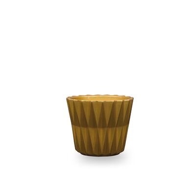 Osłonka ceramiczna Geometric 10,5 cm złoty