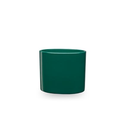 Osłonka ceramiczna Prado 12,5 cm zielony