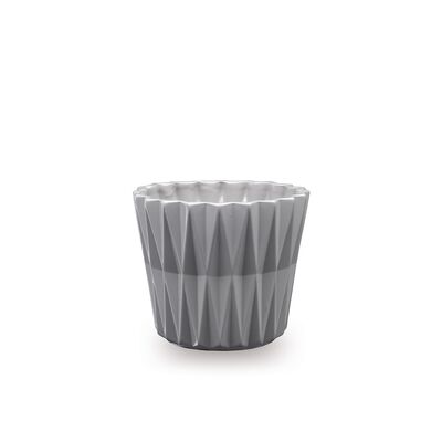 Osłonka Geometric 10,5 cm szary
