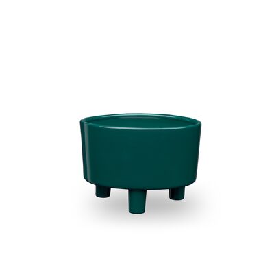 Osłonka ceramiczna Piso 14 cm zielony