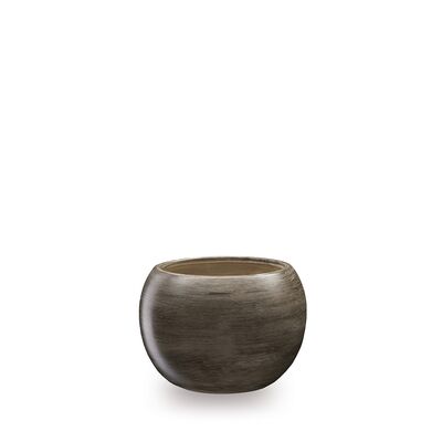 Donica ceramiczna Kula 10 cm szary