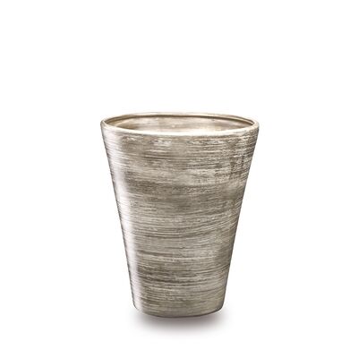 Donica ceramiczna Milenium antyczny 34,5 cm szary