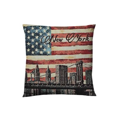Poszewka 45 x 45 cm New York wielokolorowy