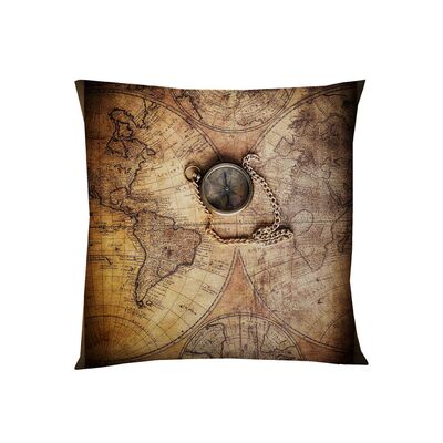 Poszewka 45 x 45 cm Kompas wielokolorowy