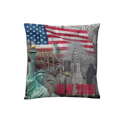 Poszewka 45 x 45 cm USA wielokolorowy