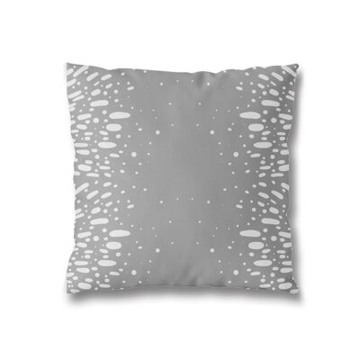 Poszewka metallic 40 x 40 cm szary