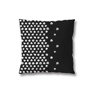Poszewka BW 40 x 40 cm dots czarny
