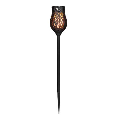 Lampa solarna ażurowa 7,8 x 7,8 x 53,2 cm czarny